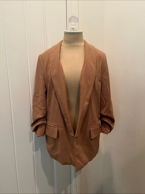 Banana Republic Women's Open Front Blazer Jacket - Camel